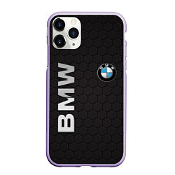 Чехол iPhone 11 Pro матовый BMW, цвет: 3D-светло-сиреневый