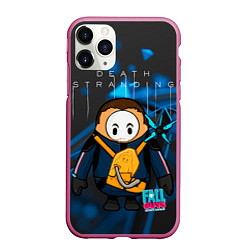 Чехол iPhone 11 Pro матовый Fall Guys Death Stranding, цвет: 3D-малиновый