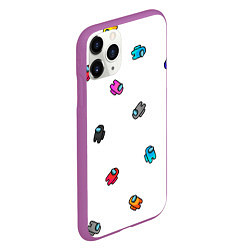 Чехол iPhone 11 Pro матовый Among Us, цвет: 3D-фиолетовый — фото 2