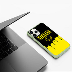 Чехол iPhone 11 Pro матовый Nirvana, цвет: 3D-салатовый — фото 2