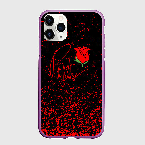 Чехол iPhone 11 Pro матовый PAYTON MOORMEIER / 3D-Фиолетовый – фото 1