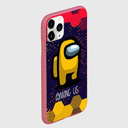Чехол iPhone 11 Pro матовый AMONG US АМОНГ АС, цвет: 3D-малиновый — фото 2