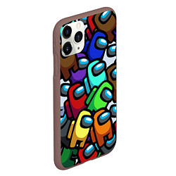 Чехол iPhone 11 Pro матовый Among us, цвет: 3D-коричневый — фото 2