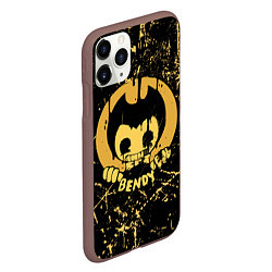 Чехол iPhone 11 Pro матовый Bendy And The Ink Machine, цвет: 3D-коричневый — фото 2