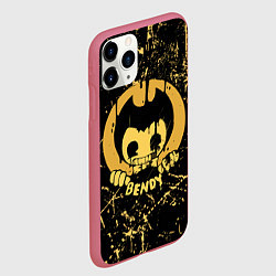 Чехол iPhone 11 Pro матовый Bendy And The Ink Machine, цвет: 3D-малиновый — фото 2