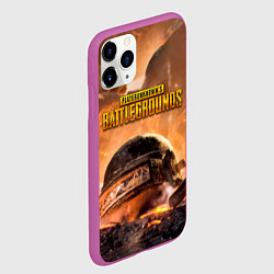 Чехол iPhone 11 Pro матовый PlayerUnknowns Battlegrounds, цвет: 3D-фиолетовый — фото 2
