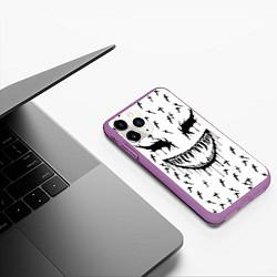 Чехол iPhone 11 Pro матовый GHOSTEMANE, цвет: 3D-фиолетовый — фото 2