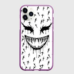 Чехол iPhone 11 Pro матовый GHOSTEMANE, цвет: 3D-фиолетовый