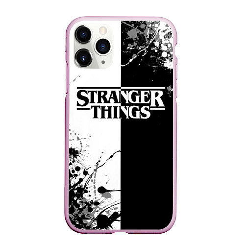 Чехол iPhone 11 Pro матовый Stranger Things / 3D-Розовый – фото 1