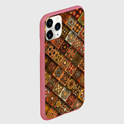 Чехол iPhone 11 Pro матовый СЛАВЯНСКАЯ СИМВОЛИКА, цвет: 3D-малиновый — фото 2