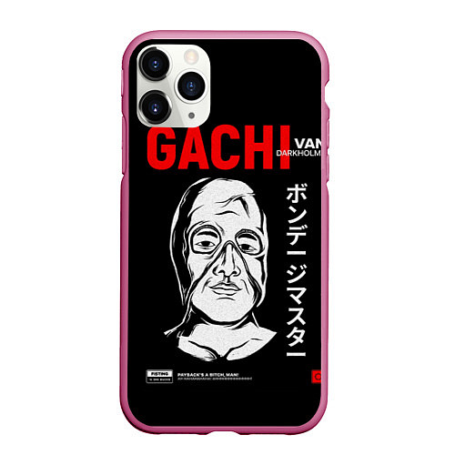 Чехол iPhone 11 Pro матовый Gachimuchi Van Darkholm / 3D-Малиновый – фото 1