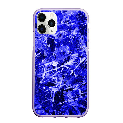 Чехол iPhone 11 Pro матовый Dark Blue Gan / 3D-Светло-сиреневый – фото 1