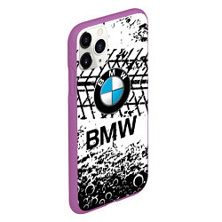 Чехол iPhone 11 Pro матовый BMW, цвет: 3D-фиолетовый — фото 2