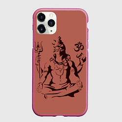 Чехол iPhone 11 Pro матовый Бог Шива
