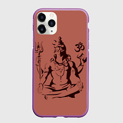 Чехол iPhone 11 Pro матовый Бог Шива