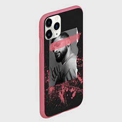 Чехол iPhone 11 Pro матовый JONY, цвет: 3D-малиновый — фото 2