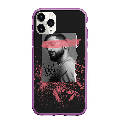 Чехол iPhone 11 Pro матовый JONY / 3D-Фиолетовый – фото 1