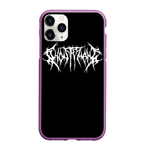 Чехол iPhone 11 Pro матовый GHOSTEMANE НА СПИНЕ / 3D-Фиолетовый – фото 1