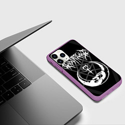 Чехол iPhone 11 Pro матовый GHOSTEMANE, цвет: 3D-фиолетовый — фото 2