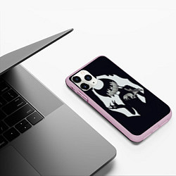 Чехол iPhone 11 Pro матовый Bendy And The Ink Machine, цвет: 3D-розовый — фото 2