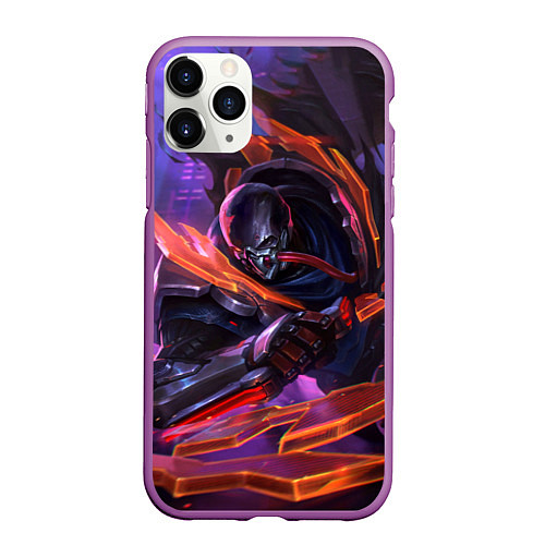 Чехол iPhone 11 Pro матовый Пайк League of legends / 3D-Фиолетовый – фото 1