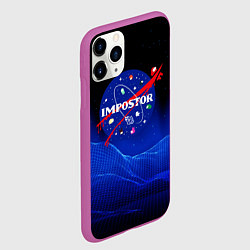 Чехол iPhone 11 Pro матовый IMPOSTOR NASA, цвет: 3D-фиолетовый — фото 2