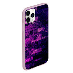 Чехол iPhone 11 Pro матовый Purple-Wall, цвет: 3D-розовый — фото 2