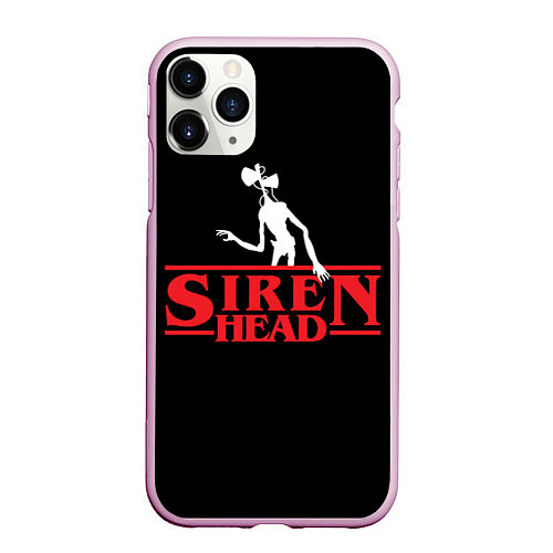 Чехол iPhone 11 Pro матовый Siren Head / 3D-Розовый – фото 1
