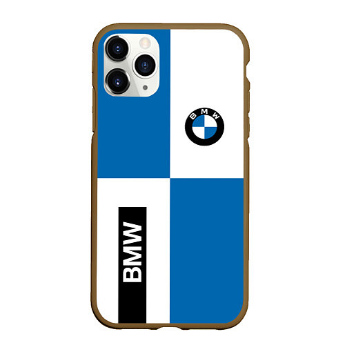 Чехол iPhone 11 Pro матовый BMW / 3D-Коричневый – фото 1