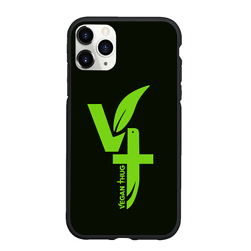 Чехол iPhone 11 Pro матовый VT / 3D-Черный – фото 1