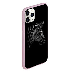 Чехол iPhone 11 Pro матовый Зебра, цвет: 3D-розовый — фото 2