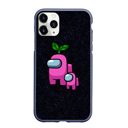 Чехол iPhone 11 Pro матовый Among us Pink kid Pink, цвет: 3D-серый