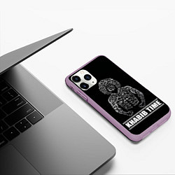 Чехол iPhone 11 Pro матовый ХАБИБ НУРМАГОМЕДОВ, цвет: 3D-сиреневый — фото 2