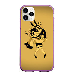 Чехол iPhone 11 Pro матовый Bendy And The Ink Machine, цвет: 3D-фиолетовый