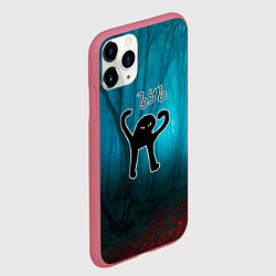 Чехол iPhone 11 Pro матовый ЪУЪ, цвет: 3D-малиновый — фото 2