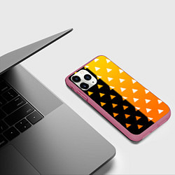 Чехол iPhone 11 Pro матовый ZENITSU ЗЕНИТСУ КИМОНО, цвет: 3D-малиновый — фото 2