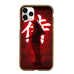 Чехол iPhone 11 Pro матовый NEON SAMURAI, цвет: 3D-коричневый