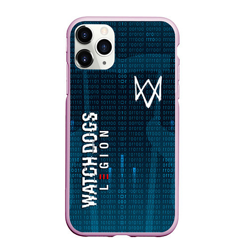 Чехол iPhone 11 Pro матовый WATCH DOGS: LEGION / 3D-Розовый – фото 1