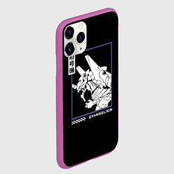 Чехол iPhone 11 Pro матовый Юнит-01, цвет: 3D-фиолетовый — фото 2