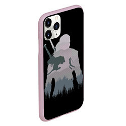 Чехол iPhone 11 Pro матовый The Witcher, цвет: 3D-розовый — фото 2