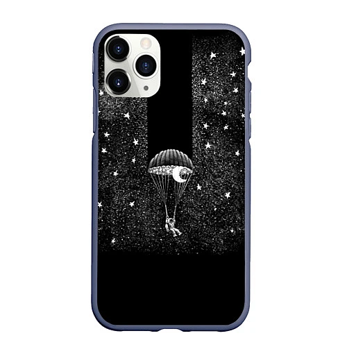 Чехол iPhone 11 Pro матовый Звездное путешествие / 3D-Серый – фото 1