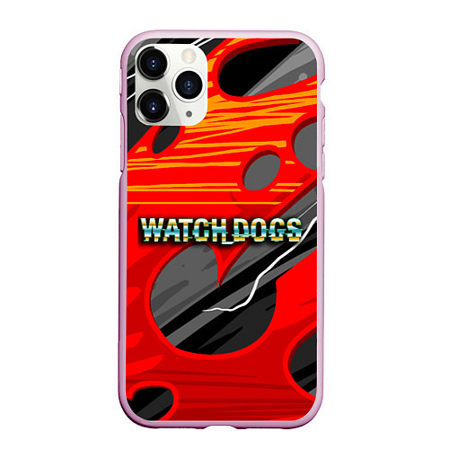 Чехол iPhone 11 Pro матовый Watch Dogs Recing / 3D-Розовый – фото 1