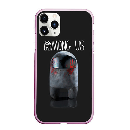 Чехол iPhone 11 Pro матовый AMONG US / 3D-Розовый – фото 1