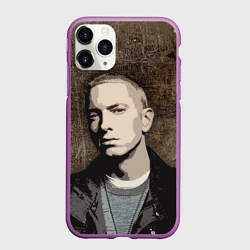 Чехол iPhone 11 Pro матовый EMIN?M / 3D-Фиолетовый – фото 1