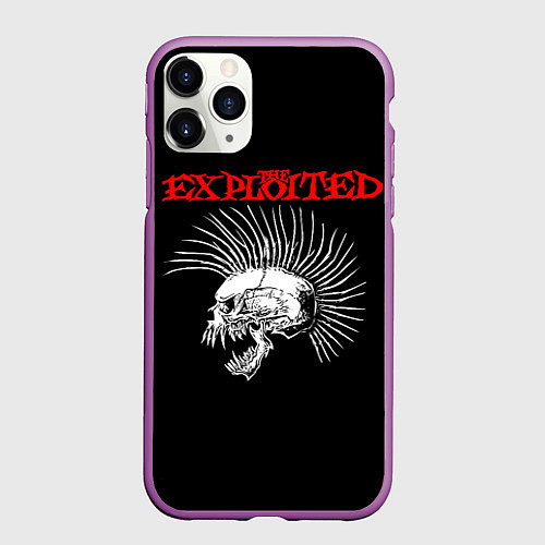 Чехол iPhone 11 Pro матовый The Exploited / 3D-Фиолетовый – фото 1