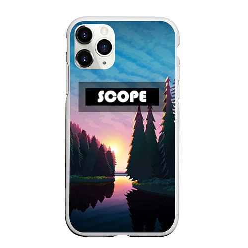 Чехол iPhone 11 Pro матовый SCOPE / 3D-Белый – фото 1