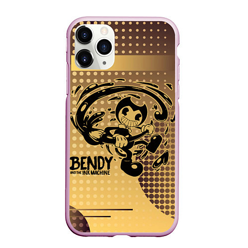 Чехол iPhone 11 Pro матовый BENDY AND THE INK MACHINE / 3D-Розовый – фото 1