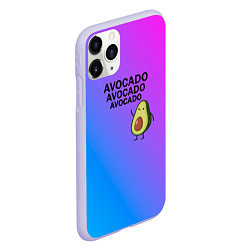 Чехол iPhone 11 Pro матовый Авокадо, цвет: 3D-светло-сиреневый — фото 2
