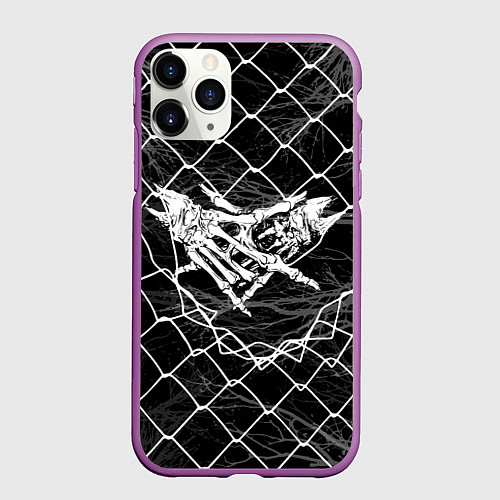 Чехол iPhone 11 Pro матовый Velial Squad / 3D-Фиолетовый – фото 1