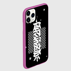 Чехол iPhone 11 Pro матовый CYBER calligraphy, цвет: 3D-фиолетовый — фото 2
